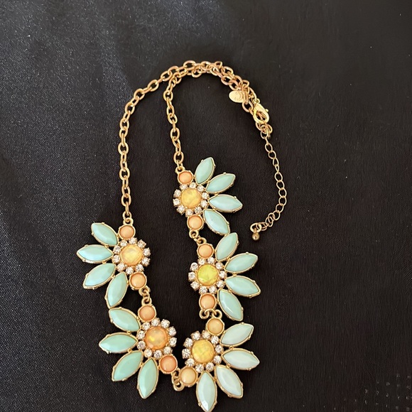 Charming Charlie statement necklace in a turquoise blue - Picture 8 of 9